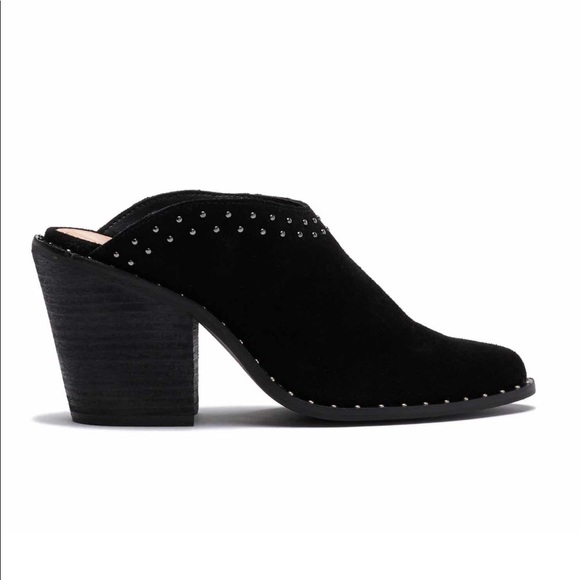 Chinese Laundry Shoes - NEW CHINESE LAUNDRY Black Suede Studded Mule 9